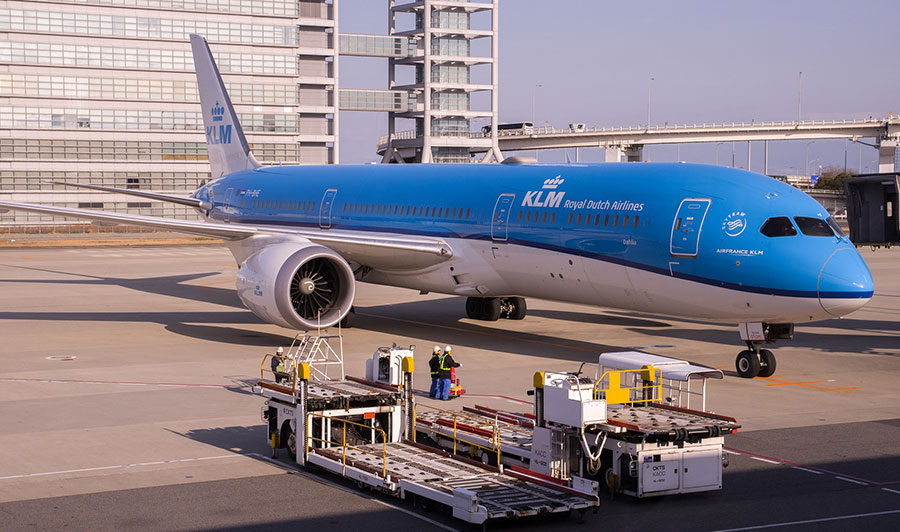 Moderner Langstreckenjet der KLM