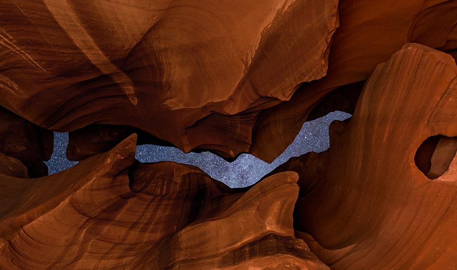 Antelope Canyon bei Nacht