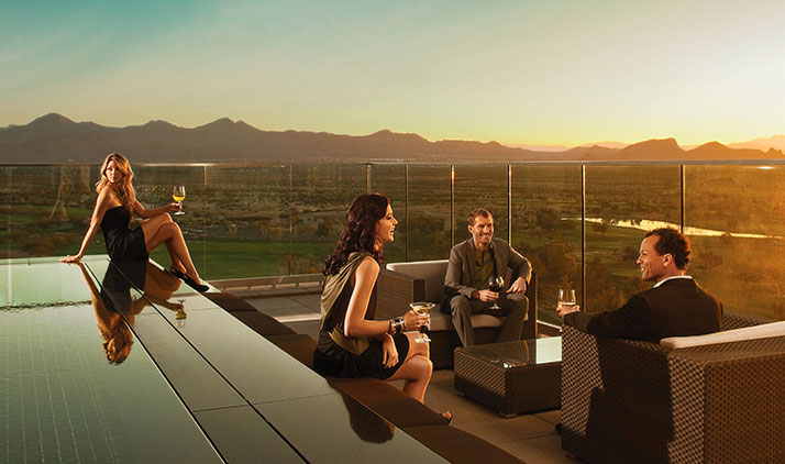 Let's have a Drink? Schicke Roof-Top-Bars in Scottsdale (hier: Orange Sky Patio im Talking Stick Resort)