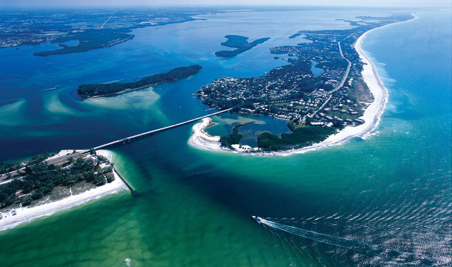 Luftaufnahme von Longboat Key