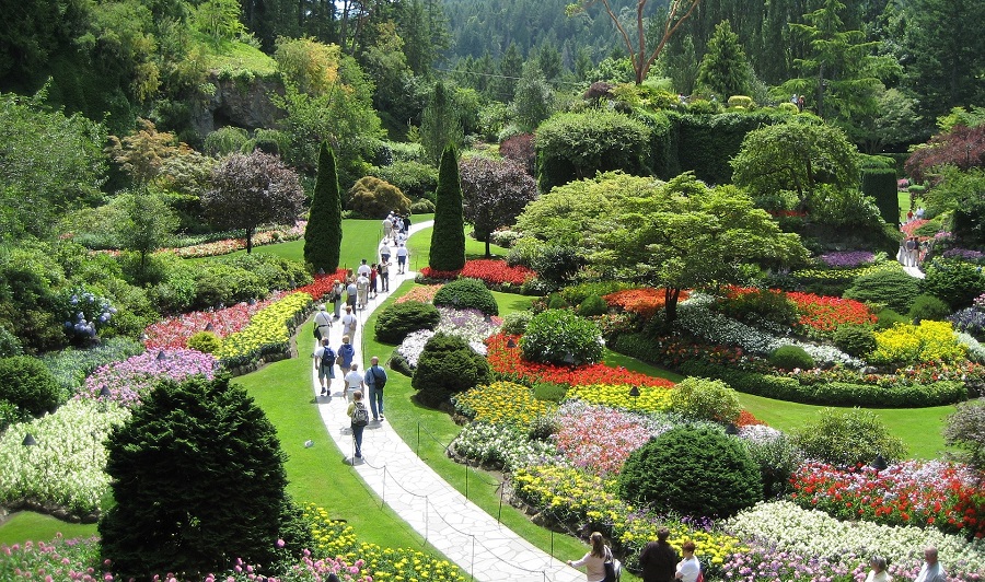 Butchart Gardens in Victoria, Vancouver Island 