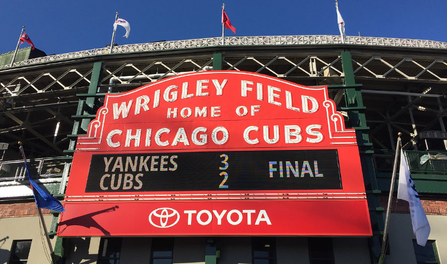 Heimat der Cubs: das Wrigley Field