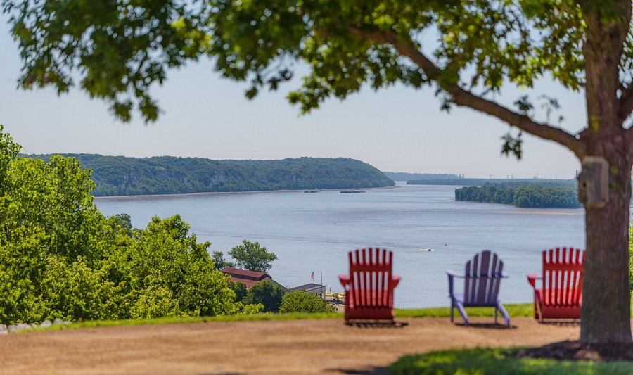 Alton am Mississippi River