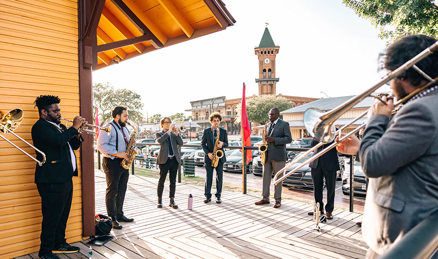 Es liegt Musik in der Luft - besonders am Wochenende in Grapevine