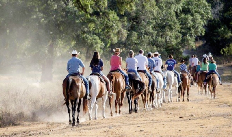 Reitausflug der Mayan Dude Ranch nahe San Antonio