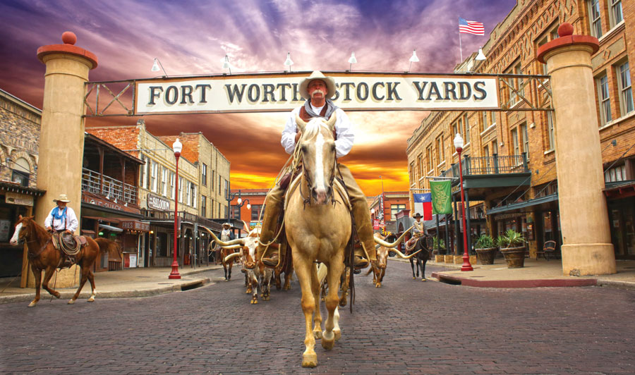 Viehtrieb: Fort Worth Stockyards 