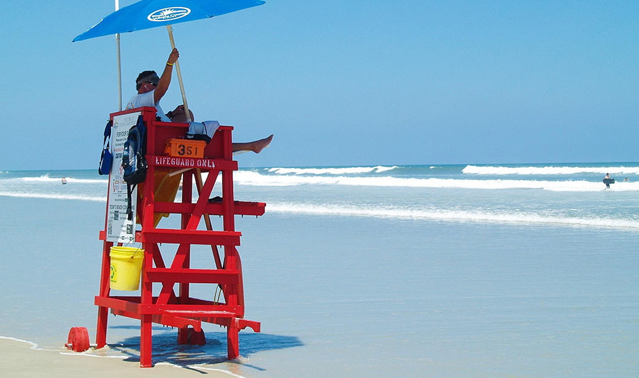 Life Guard am Volusia Beach