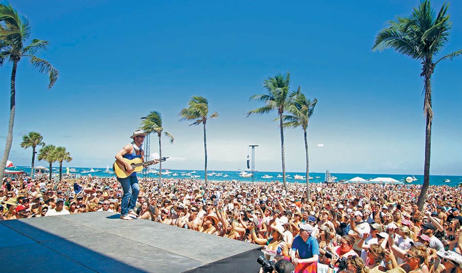 Livemusik am Strand von Lauderdale-by-the-Sea