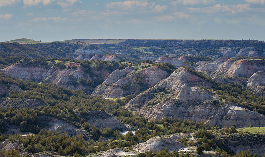 Traumlandschaft im Theodore Roosevelt National Park, North Dakota 