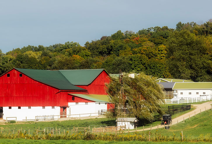 Amish-Bauernhof in Ohio