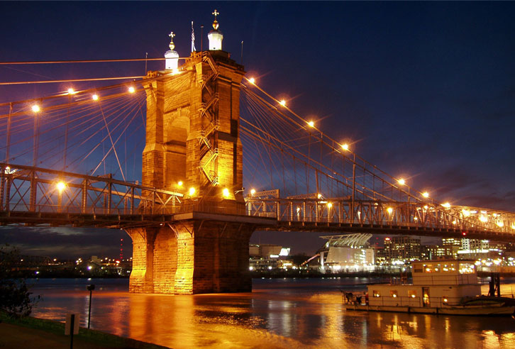 Brücke über den Ohio River in Cincinnati, Ohio