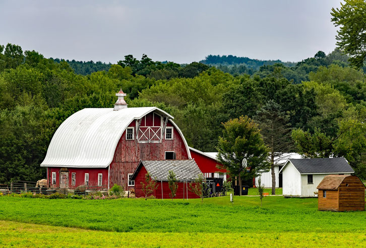 typische Scheune in Wisconsin