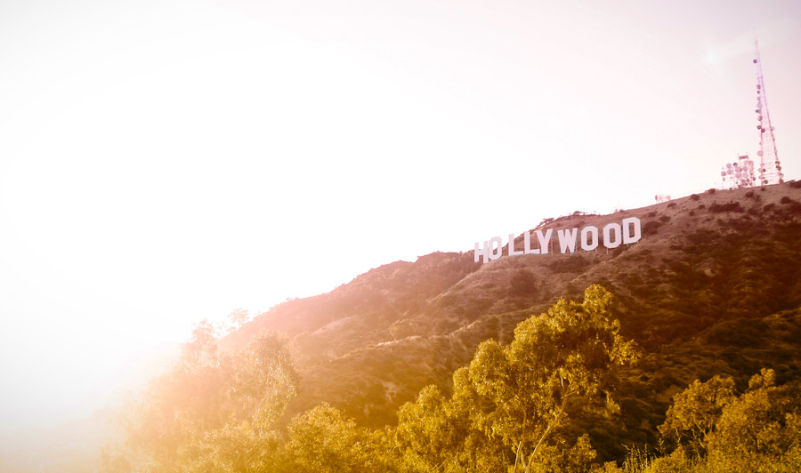 Hollywood Sign Sonnenuntergang