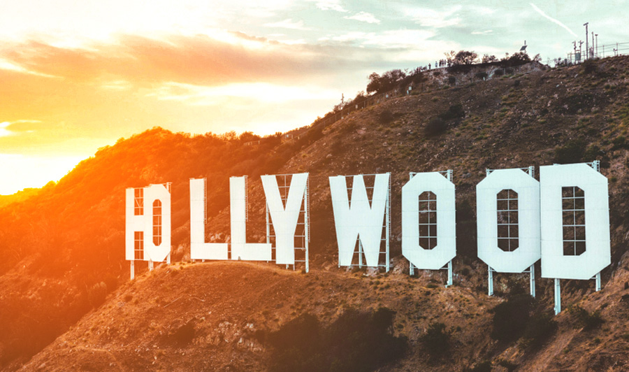 Hollywood Sign Sonnenuntergang