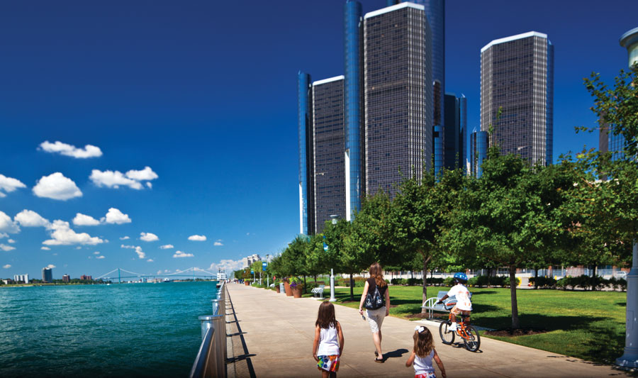 Detroit - von der Motor-City zur Comeback City | Detroit River Walk