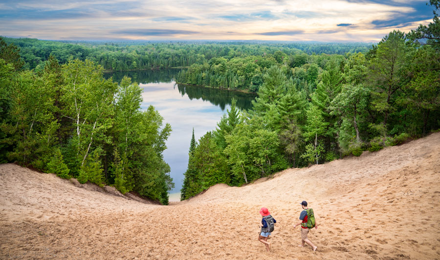 Entlang der Küste des Lake Huron und Au Sable River | Au Sable River Dunes