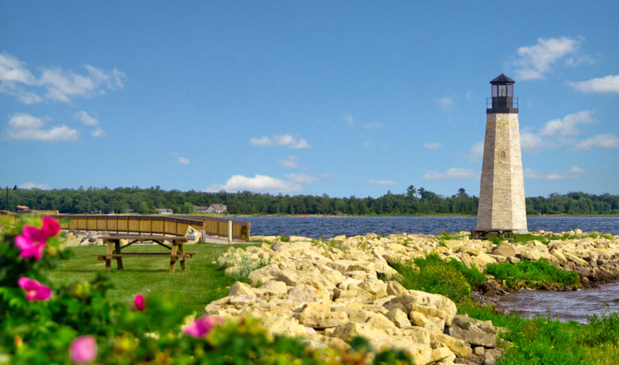 Escanaba  | Van Cleve Park an der Küste des Little Bay De Noc in Gladstone