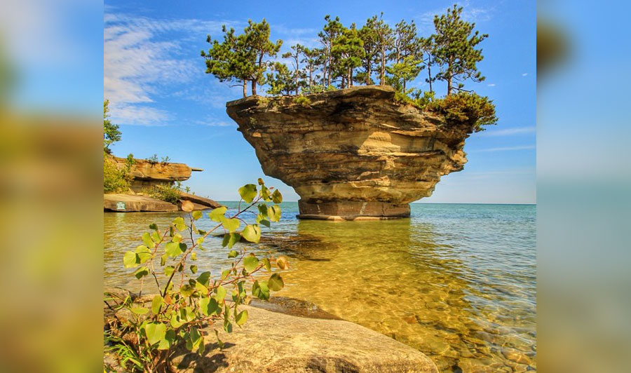 Port Austin: “Michigan’s Thumb” | Turnip Rock bei Port Austin