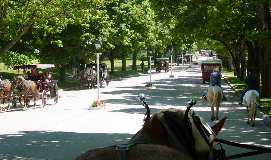 Keine Autos auf Mackinac Island