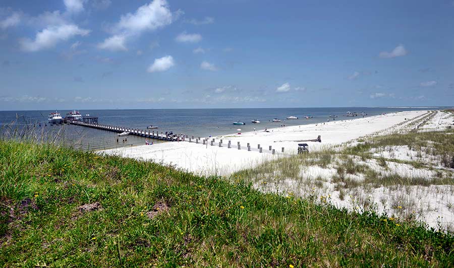Ship Island vor der Küste Mississippis