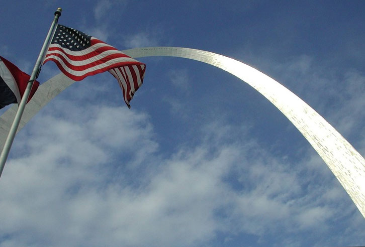 Gateway Arch in St. Louis, Missouri