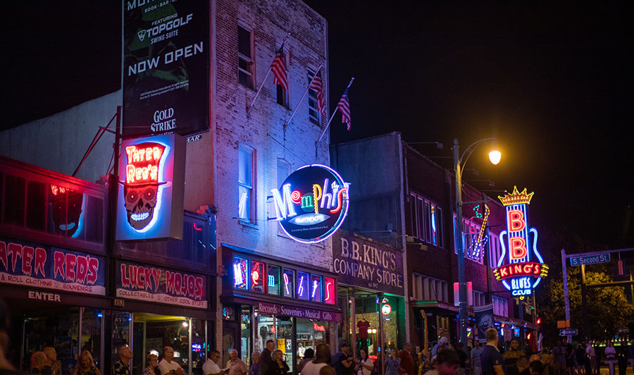 Beale Street in Memphis