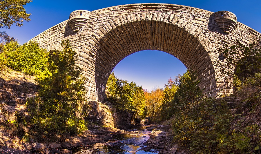 Duck Brook Bridge im Acadia Nationalpark