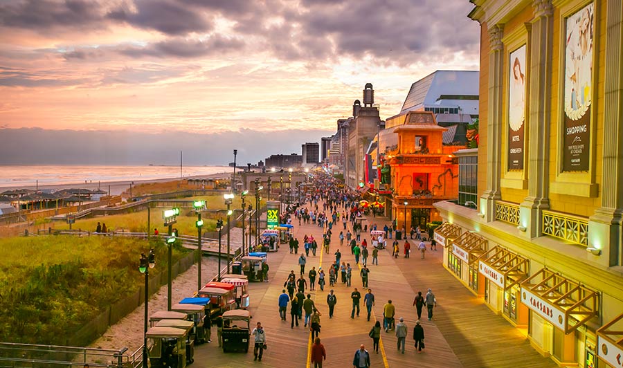 Atlantic Citys berühmter Boardwalk