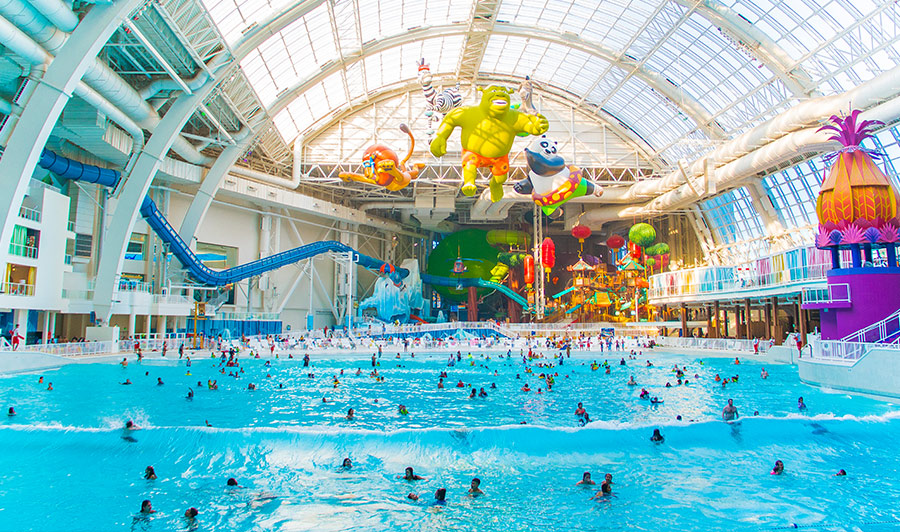 Wasserpark in der American Dream Mall