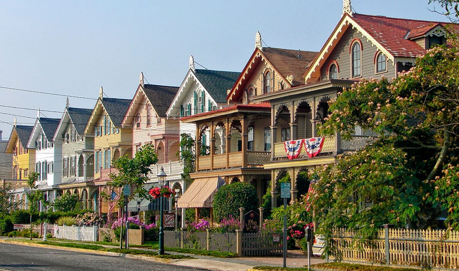 Viktorianische Häuser in Cape May 