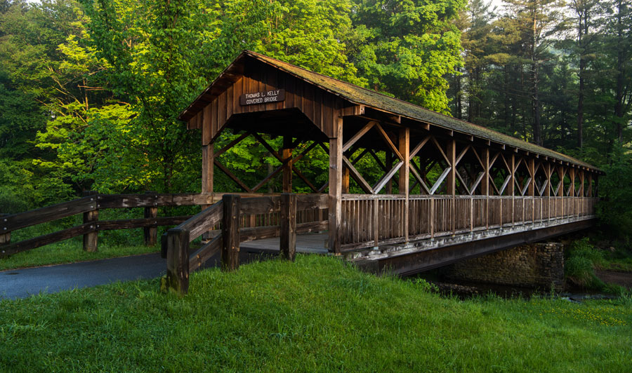 Allegany State Park: Thomas Kelly Covered Bridge