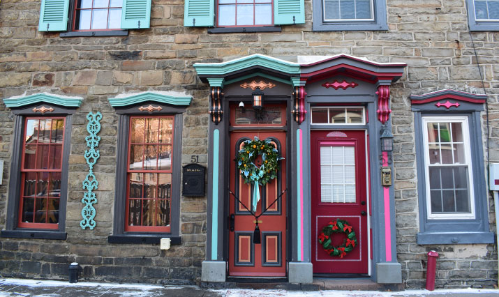 Weihnachten in Jim Thorpe, Pocono Mountains