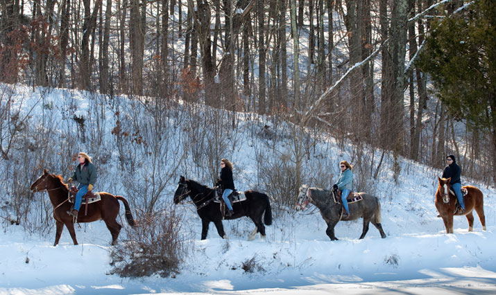 Winterlicher Ausritt in den Poconos, Fernwood Resort