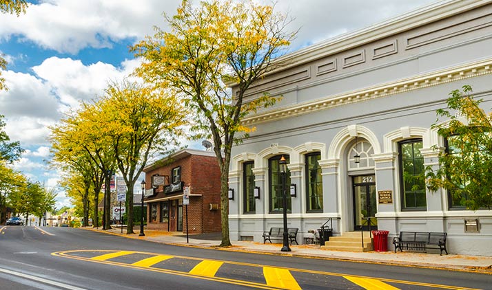 Historisches Horsham in der Countryside of Philadelphia