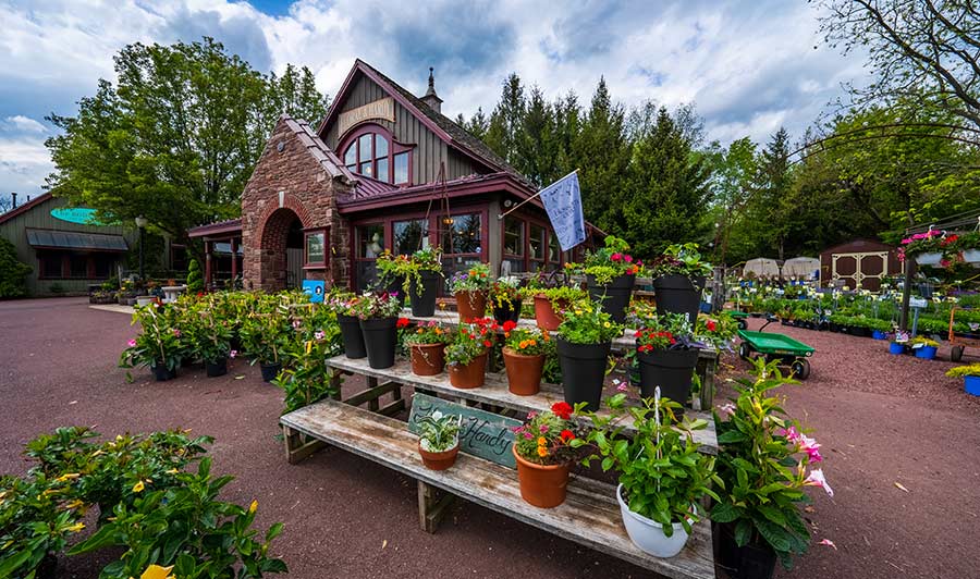 Die ideale Kombi aus Café und Blumengeschäft - im Skippack Village