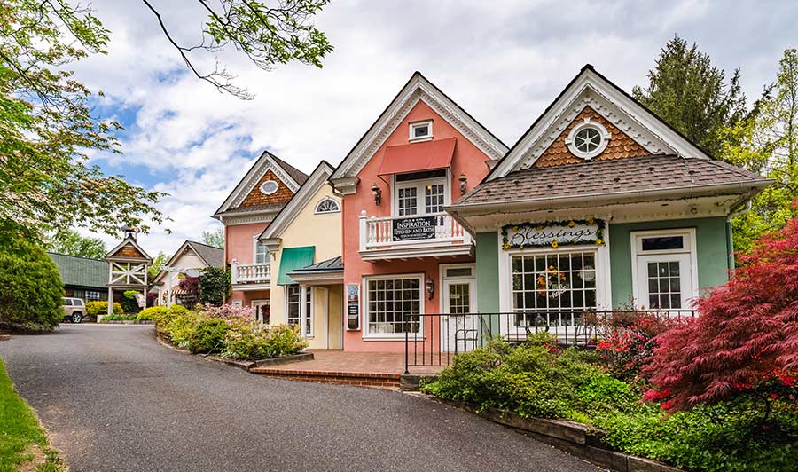 Süßer geht es kaum: Main Street im Skippack Village