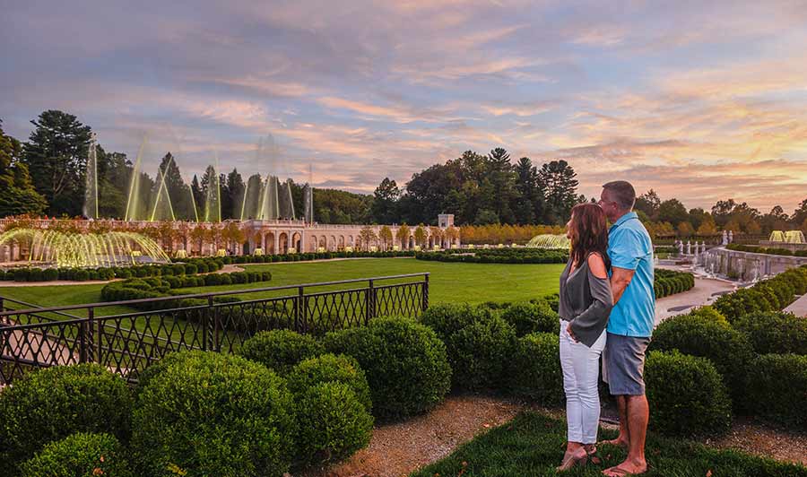 Einmalig schön: Longwood Gardens bei Kennett Square