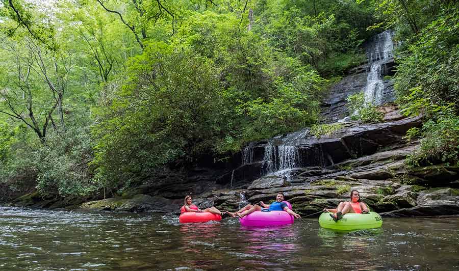 Entspannt die Natur genießen - in Bryson City