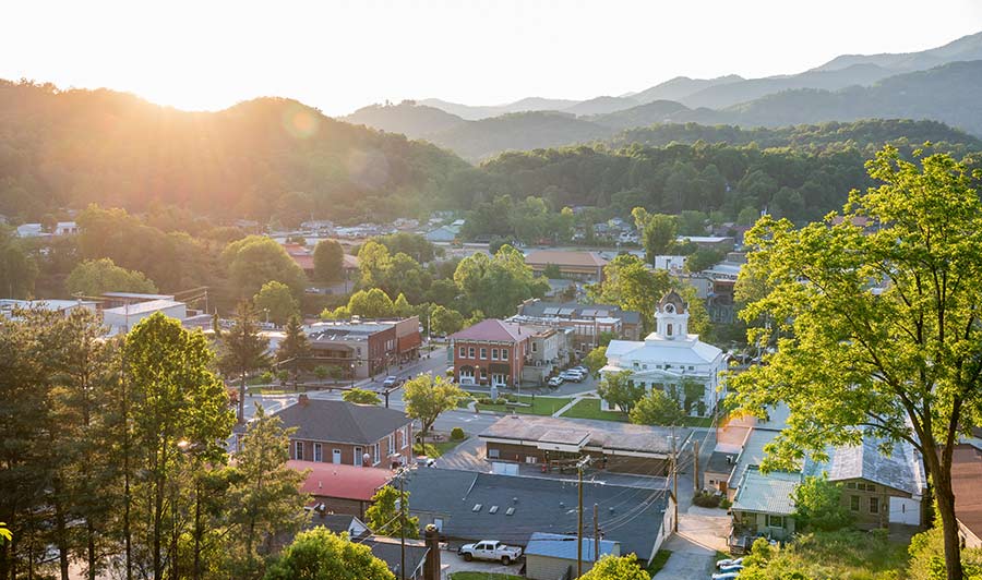 Bryson City in North Carolinas Bergregion