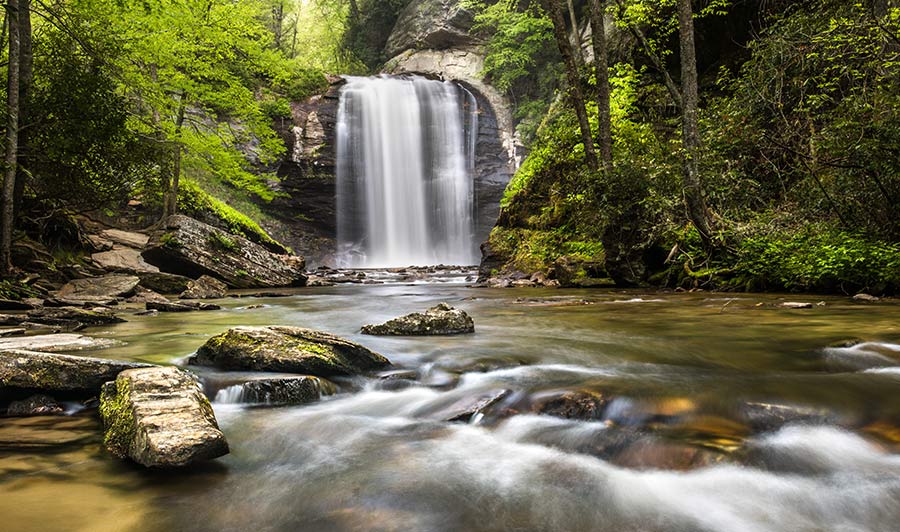 Looking Glass Falls, südlich von Asheville