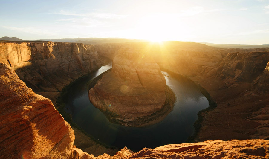 Horseshoe Bend bei Sonnenuntergang