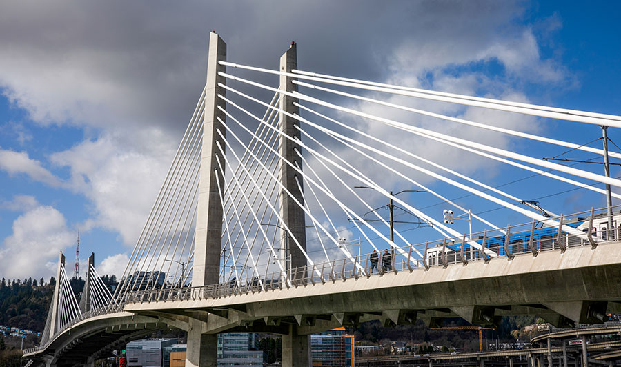 Brückenfahrten | Portlands Brücken - hier: Tilikum Crossing Bridge