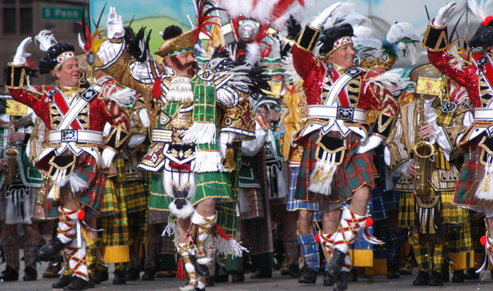 Mummer's Parade am 1. Januar in Philadelphia