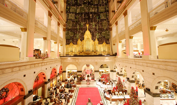 Christmas Lightshow at Macy’s Center City Philadelphia