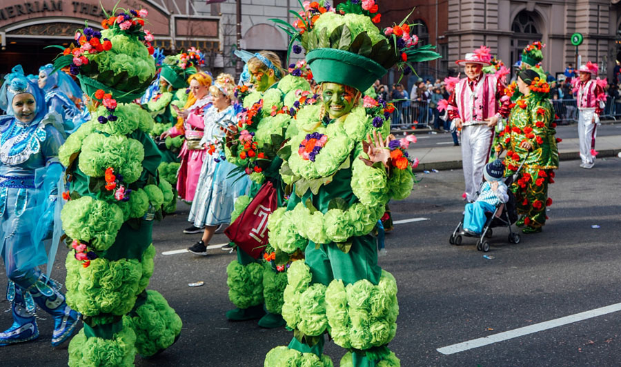 Historische Mummer' Parade am 1. Januar in Philadelphia