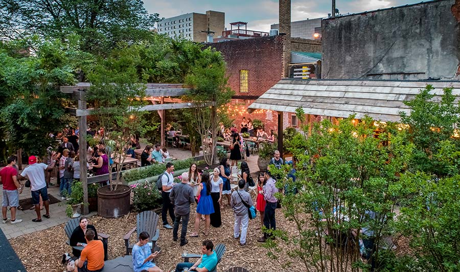 Lauschige Pop-up-Biergärten - überall in Philadelphia