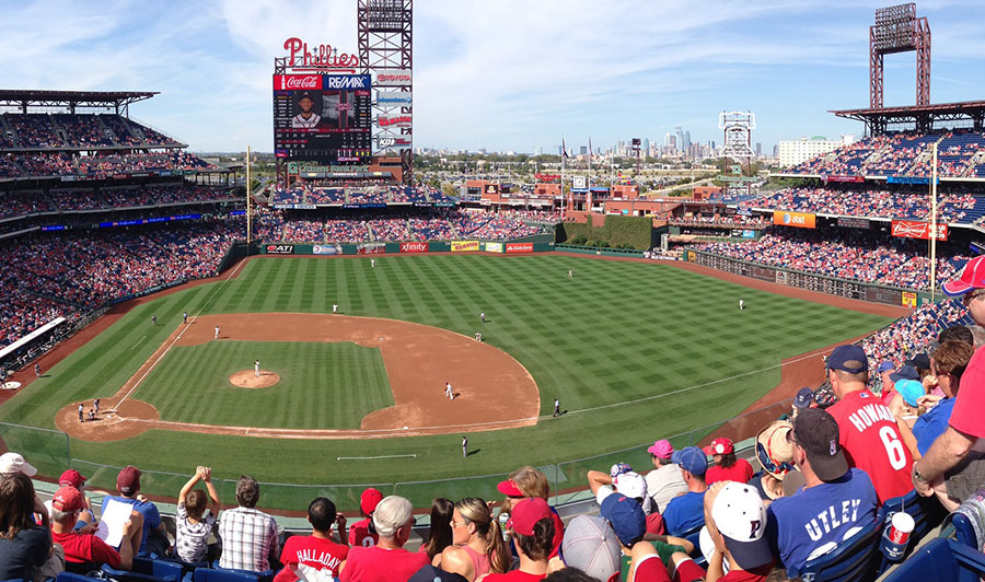 Die Phillies im Citizens Bank Park