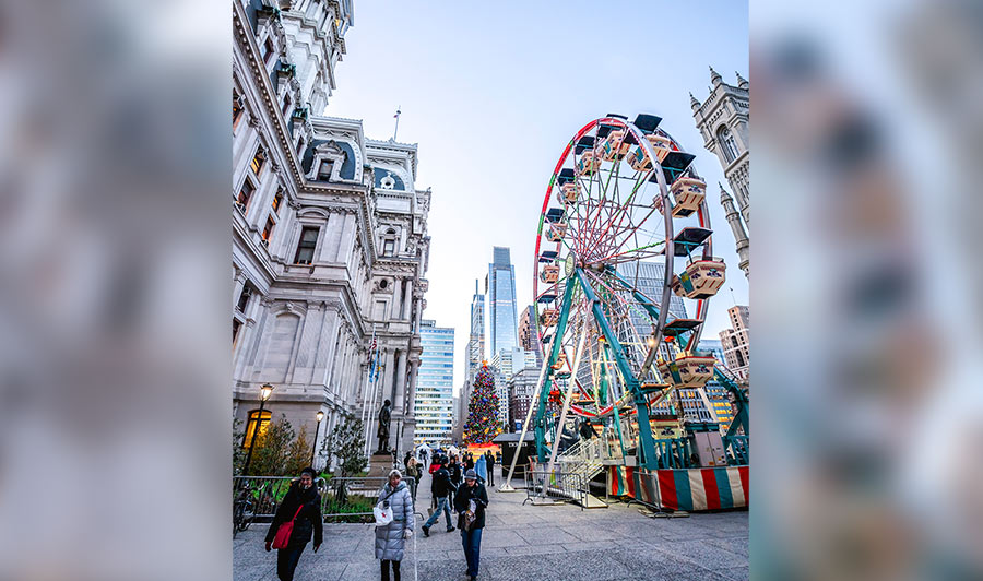 Weihnachtsmarkt in Philadelphia