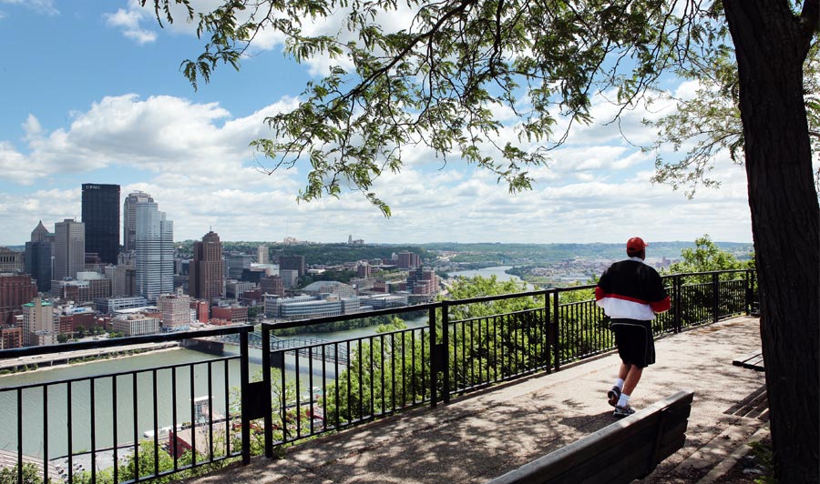 Mount Washington und Monongahela Incline Railway | Skyline vom Mount Washington 