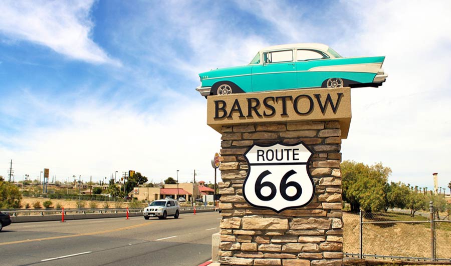 Route 66 in Barstow, Kalifornien